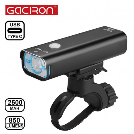 Cyklistická LED svítilna Gaciron V9C-850 lm